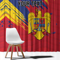 Personalized Romania Flag Day Window Curtain Royal Eagle Patriotic Heritage