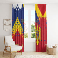 Personalized Romania Flag Day Window Curtain Royal Eagle Patriotic Heritage