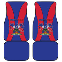 Personalized Haiti Coat Of Arms Car Mats With Flag Color - Wonder Print Shop