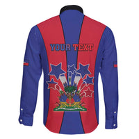 Personalized Haiti Coat Of Arms Family Matching Mermaid Dress and Hawaiian Shirt With Flag Color - Wonder Print Shop