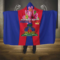 Personalized Haiti Coat Of Arms Hooded Blanket With Flag Color