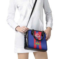 Personalized Haiti Coat Of Arms Shoulder Handbag With Flag Color