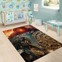 Personalized Mexican Aztec Warriors Area Rug - Wonder Print Shop