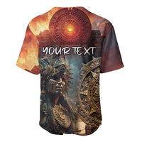 Personalized Mexican Aztec Warriors Baseball Jersey - Wonder Print Shop