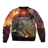 Personalized Mexican Aztec Warriors Bomber Jacket - Wonder Print Shop