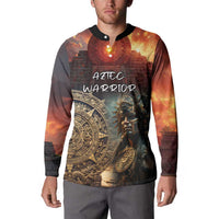 Personalized Mexican Aztec Warriors Button Sweatshirt - Wonder Print Shop