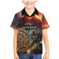 Personalized Mexican Aztec Warriors Family Matching Mermaid Dress and Hawaiian Shirt - Wonder Print Shop