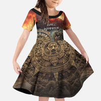 Personalized Mexican Aztec Warriors Family Matching Off Shoulder Maxi Dress and Hawaiian Shirt - Wonder Print Shop