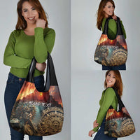 Personalized Mexican Aztec Warriors Grocery Bag