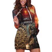 Personalized Mexican Aztec Warriors Hoodie Dress - Wonder Print Shop