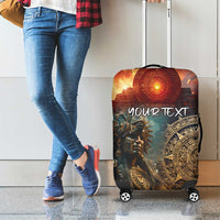Personalized Mexican Aztec Warriors Luggage Cover - Wonder Print Shop