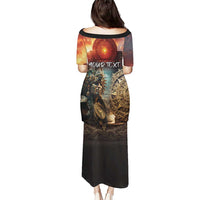 Personalized Mexican Aztec Warriors Puletasi - Wonder Print Shop