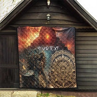 Personalized Mexican Aztec Warriors Quilt - Wonder Print Shop