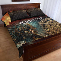 Personalized Mexican Aztec Warriors Quilt Bed Set - Wonder Print Shop
