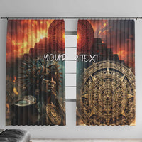 Personalized Mexican Aztec Warriors Window Curtain - Wonder Print Shop