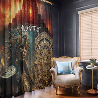 Personalized Mexican Aztec Warriors Window Curtain - Wonder Print Shop