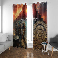 Personalized Mexican Aztec Warriors Window Curtain - Wonder Print Shop