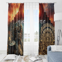 Personalized Mexican Aztec Warriors Window Curtain - Wonder Print Shop