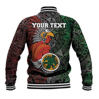 Personalized Mexican Tribal Aztec Warriors Baseball Jacket Aztec Sun God - Wonder Print Shop