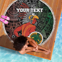 Personalized Mexican Tribal Aztec Warriors Beach Blanket Aztec Sun God - Wonder Print Shop