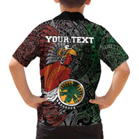 Personalized Mexican Tribal Aztec Warriors Family Matching Long Sleeve Bodycon Dress and Hawaiian Shirt Aztec Sun God - Wonder Print Shop