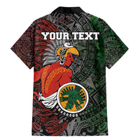 Personalized Mexican Tribal Aztec Warriors Family Matching Mermaid Dress and Hawaiian Shirt Aztec Sun God - Wonder Print Shop