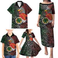Personalized Mexican Tribal Aztec Warriors Family Matching Puletasi and Hawaiian Shirt Aztec Sun God - Wonder Print Shop