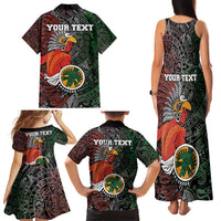 Personalized Mexican Tribal Aztec Warriors Family Matching Tank Maxi Dress and Hawaiian Shirt Aztec Sun God - Wonder Print Shop