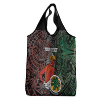 Personalized Mexican Tribal Aztec Warriors Grocery Bag Aztec Sun God