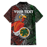 Personalized Mexican Tribal Aztec Warriors Hawaiian Shirt Aztec Sun God - Wonder Print Shop
