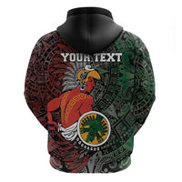 Personalized Mexican Tribal Aztec Warriors Hoodie Aztec Sun God - Wonder Print Shop