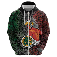 Personalized Mexican Tribal Aztec Warriors Hoodie Aztec Sun God - Wonder Print Shop