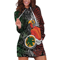 Personalized Mexican Tribal Aztec Warriors Hoodie Dress Aztec Sun God - Wonder Print Shop