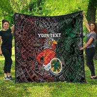Personalized Mexican Tribal Aztec Warriors Quilt Aztec Sun God - Wonder Print Shop