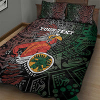 Personalized Mexican Tribal Aztec Warriors Quilt Bed Set Aztec Sun God - Wonder Print Shop