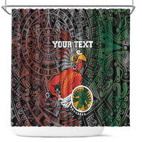 Personalized Mexican Tribal Aztec Warriors Shower Curtain Aztec Sun God