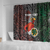 Personalized Mexican Tribal Aztec Warriors Shower Curtain Aztec Sun God