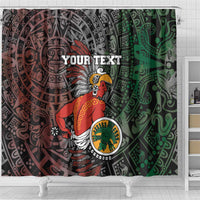 Personalized Mexican Tribal Aztec Warriors Shower Curtain Aztec Sun God