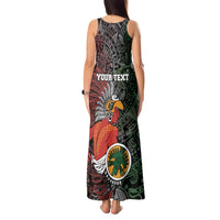 Personalized Mexican Tribal Aztec Warriors Tank Maxi Dress Aztec Sun God - Wonder Print Shop