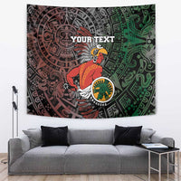 Personalized Mexican Tribal Aztec Warriors Tapestry Aztec Sun God - Wonder Print Shop