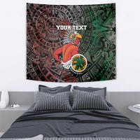 Personalized Mexican Tribal Aztec Warriors Tapestry Aztec Sun God - Wonder Print Shop
