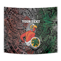 Personalized Mexican Tribal Aztec Warriors Tapestry Aztec Sun God - Wonder Print Shop