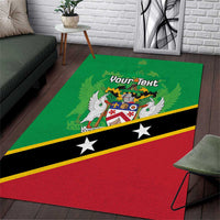 Personalized Saint Kitts And Nevis Area Rug Country Above Self - Wonder Print Shop