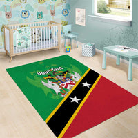 Personalized Saint Kitts And Nevis Area Rug Country Above Self - Wonder Print Shop