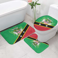 Personalized Saint Kitts And Nevis Bathroom Set Country Above Self - Wonder Print Shop
