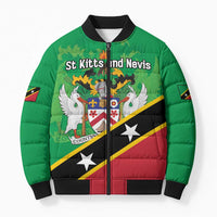 Personalized Saint Kitts And Nevis Bomber Puffer Jacket Country Above Self - Wonder Print Shop
