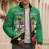Personalized Saint Kitts And Nevis Bomber Puffer Jacket Country Above Self - Wonder Print Shop