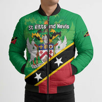 Personalized Saint Kitts And Nevis Bomber Puffer Jacket Country Above Self - Wonder Print Shop