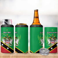Personalized Saint Kitts And Nevis 4 in 1 Can Cooler Tumbler Country Above Self - Wonder Print Shop