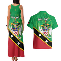 Personalized Saint Kitts And Nevis Couples Matching Tank Maxi Dress and Hawaiian Shirt Country Above Self - Wonder Print Shop